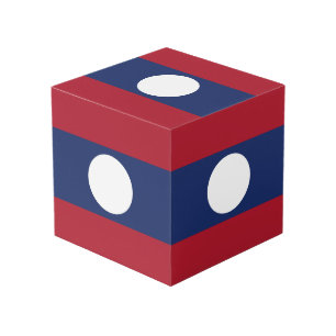 Cube Photo Drapeau du Laos