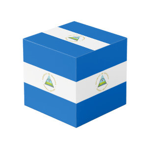 Cube Photo Drapeau du Nicaragua