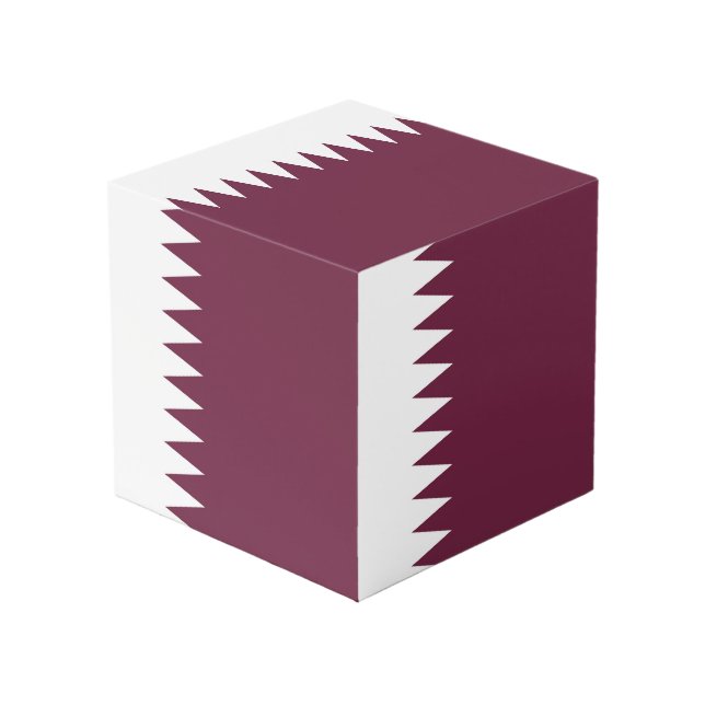 Cube Photo Drapeau du Qatar (Angle devant)