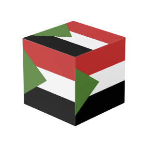 Cube Photo drapeau du Soudan