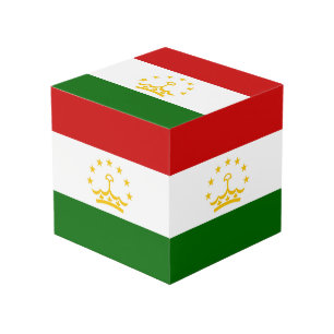 Cube Photo drapeau du Tadjikistan