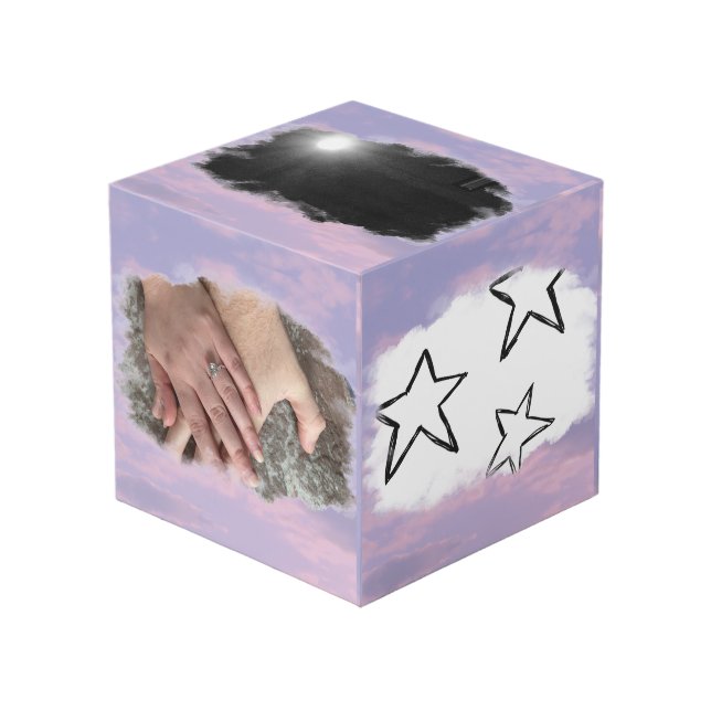 Cube Photo Dream Nuages Lover Thème Bloc photo (Angle devant)