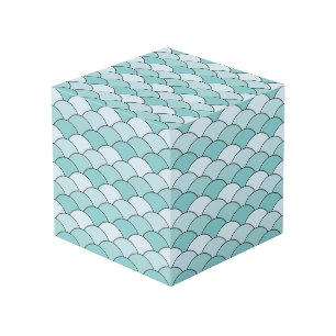 Cube Photo Écailles de dragon, éventails, vagues, Seigaiha, b