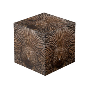 Cube Photo Echidna Australienne En Bois Câblé,