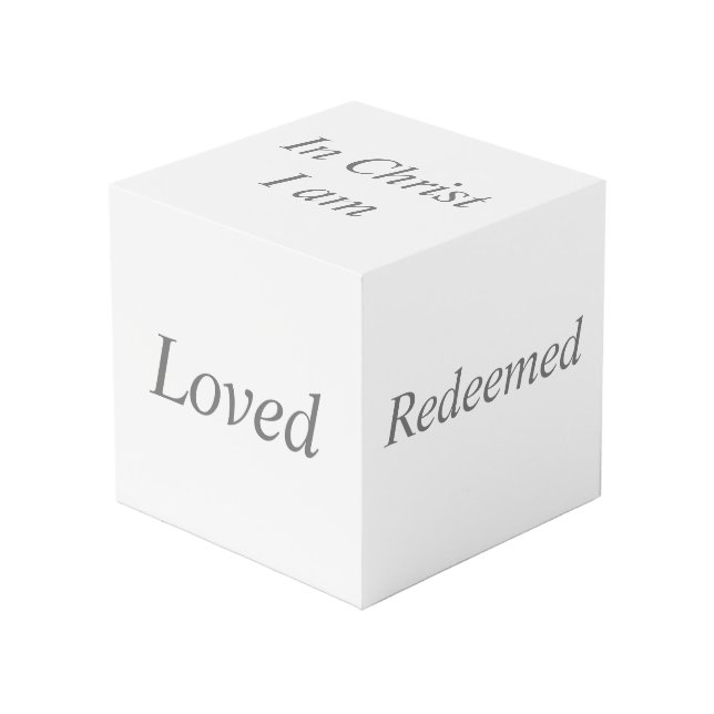 Cube Photo En Christ je suis (Angle devant)