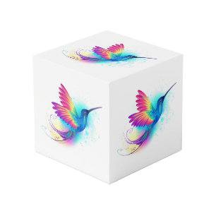 Cube Photo Exotic Rainbow Hummingbird