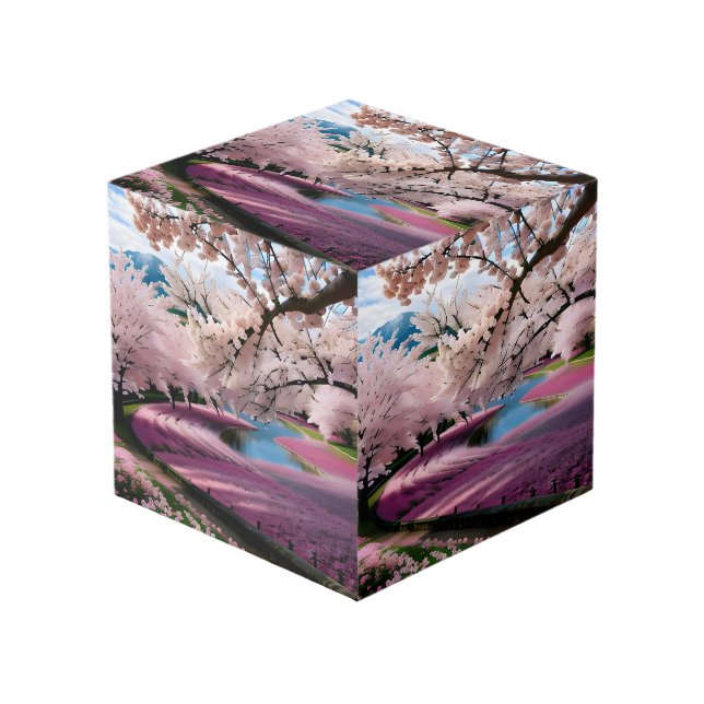 Cube Photo Fête des fleurs magnifiques (Angle devant)
