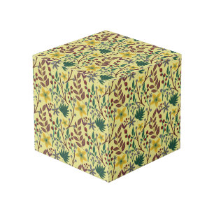 Cube Photo Fleurs florales sans coutures motifs, feuilles, br
