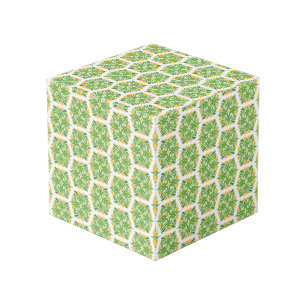 Cube Photo Fleurs Vertes, Motif De Fleurs, Modèle Floral