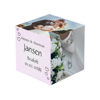 Cube Photo Fotokubus Bruiloft – Strak Design met Hartjes -