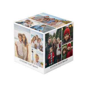 Cube Photo Grille de collage photo 15 avec image de texte sim