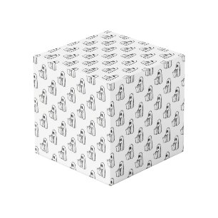 Cube Photo Halloween, Blancs Fantômes, Tricoter Ou Traiter, B
