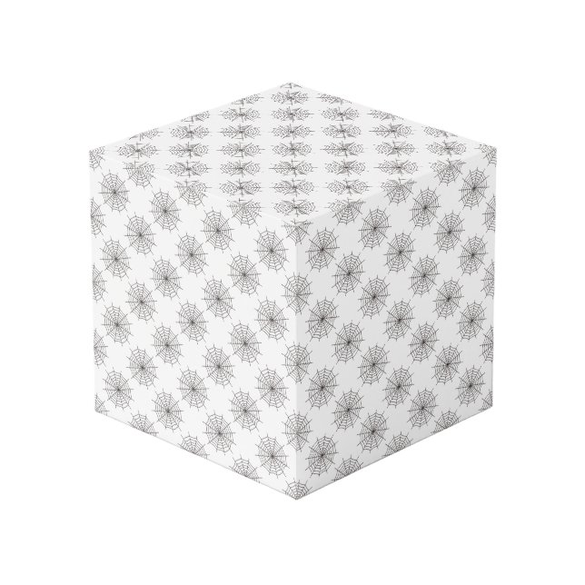 Cube Photo Halloween, Spider Web, Tricoter Ou Traiter, Boo (Angle devant)