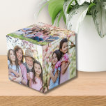 Cube Photo Histoires de famille Photo grand-parent personnali<br><div class="desc">Créez un garde spécial pour les grands-parents avec ce cube photo personnalisé, conçu pour présenter cinq photos différentes de chaque côté. Parfait pour ajouter des photos des petits-enfants avec grand-mère et grand-père, toute la famille élargie, ou juste les enfants - quoi qu'il en soit les rend plus heureux ! Ce...</div>