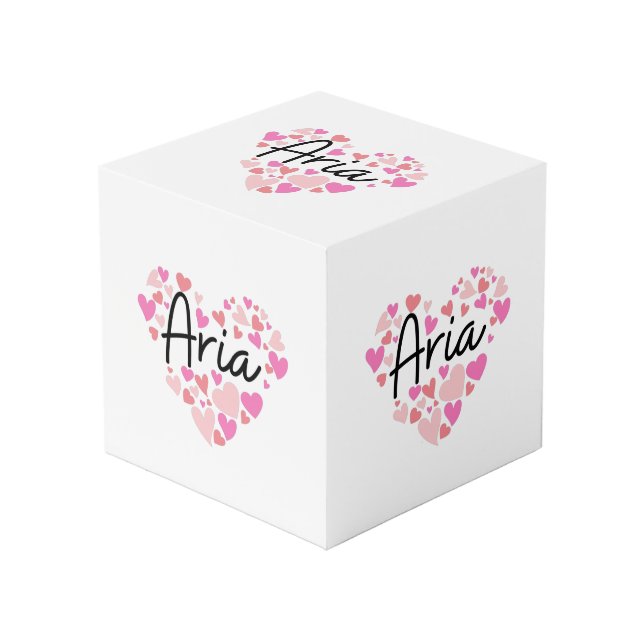 Cube Photo I love Aria (Angle devant)