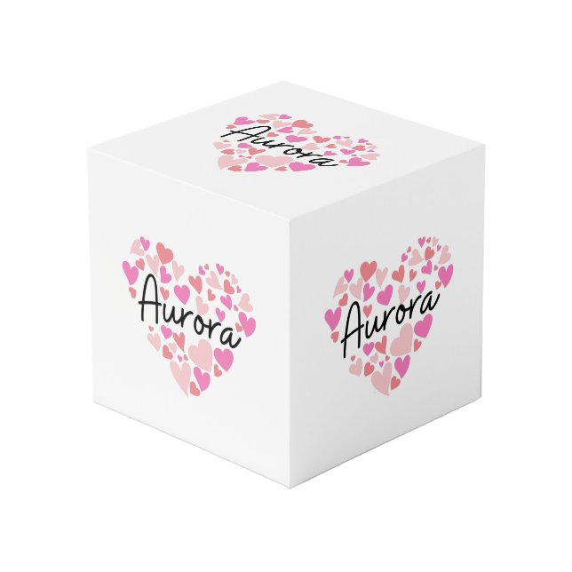 Cube Photo I love Aurora (Angle devant)