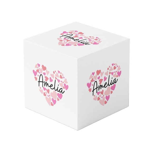 Cube Photo J'aime Amelia (Angle devant)