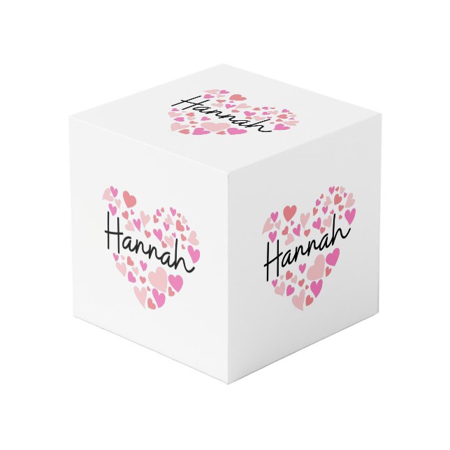 Cube Photo J'aime Hannah (Angle devant)