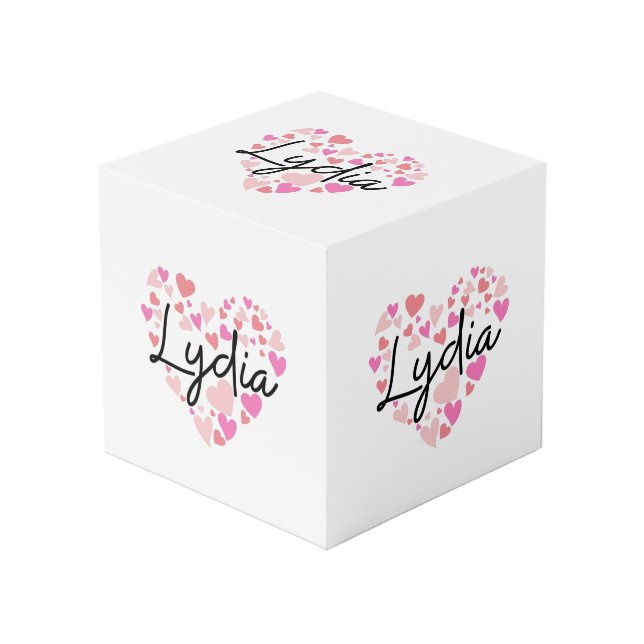 Cube Photo J'aime Lydia (Angle devant)