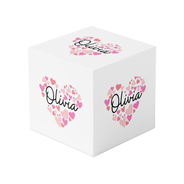 Cube Photo J'aime Olivia (Angle devant)