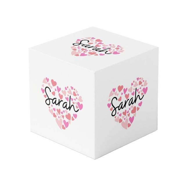 Cube Photo J'aime Sarah (Angle devant)