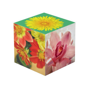 Cube Photo Jardin sur une boîte