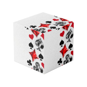 Cube Photo Joueur de poker Joueur de cartes de jouer costumes