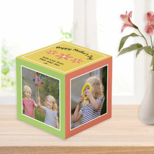 Cube Photo Joyeuse Fête des Mères Personnalisée Pretty Multi 