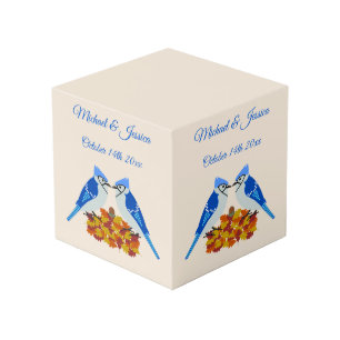 Cube Photo Kissing Blue Jays Mariage de automne Photo personn