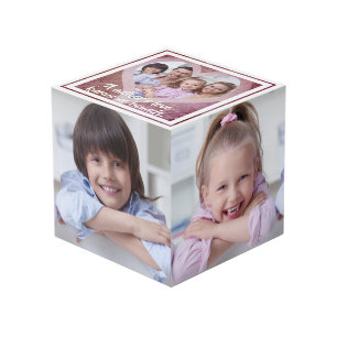 Cube Photo L'Amour d'une mère... Cadre cardiaque (Cinq photos