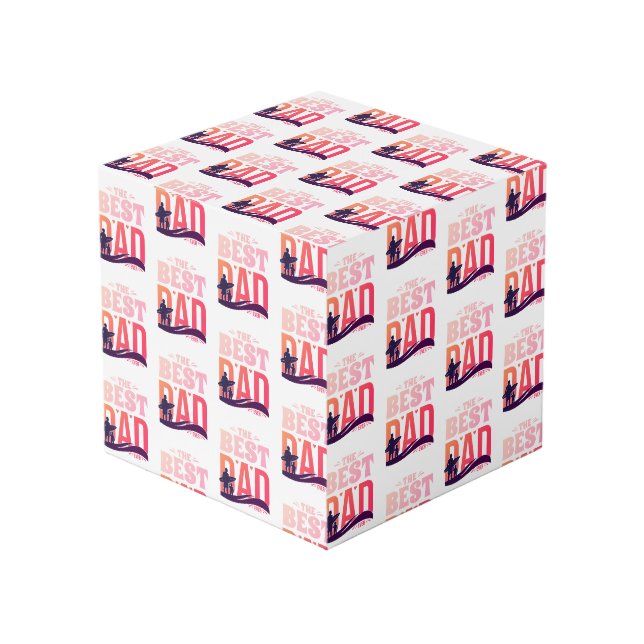 Cube Photo Le Meilleur Papa du Monde (Angle devant)