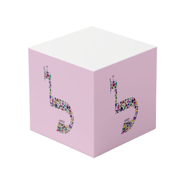 Cube Photo Lettre 'LAMED' (Angle devant)