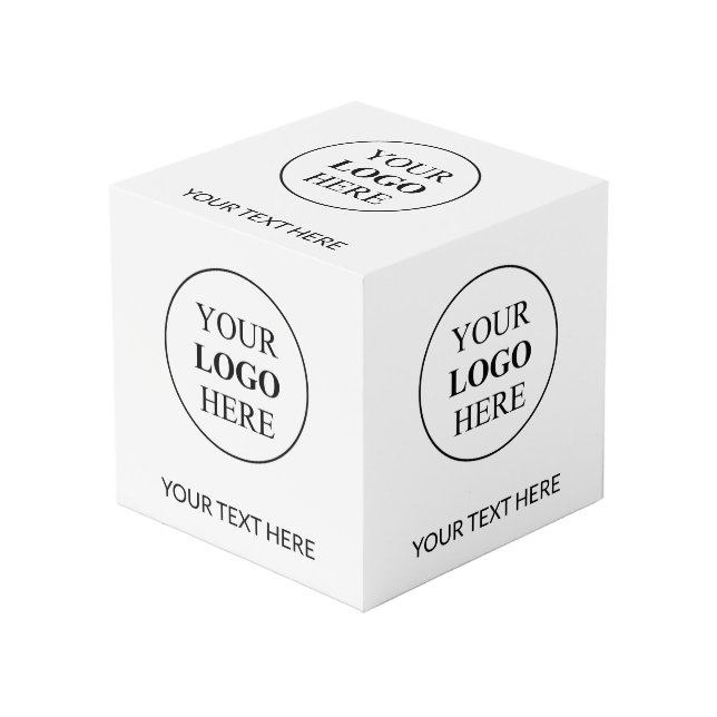 Cube Photo Logo promotionnel personnalisé - Pas de commande m (Angle devant)