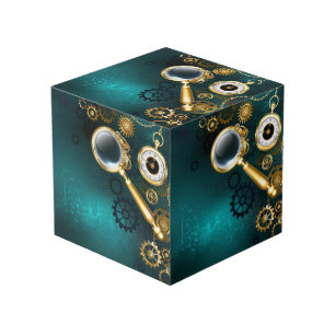 Cube Photo Loupe en style Steampunk