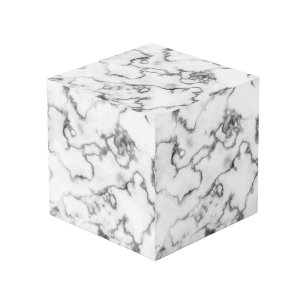 CUBE PHOTO MARBRE BLANC -