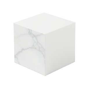 Cube Photo Marbre Blanc
