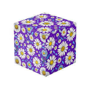 Cube Photo Marguerites et Feuilles
