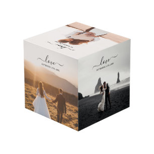 Cube Photo Mariage de script mariage de la mémoire photo Love