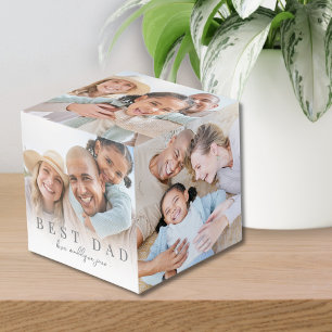 Cube Photo Meilleur Papa 5 Photos de Famille avec Vue sur le