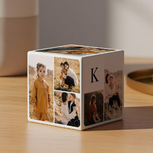 Cube Photo Monogramme de collage photo multiple moderne minim