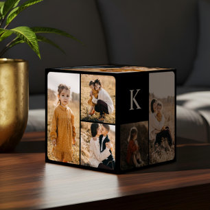Cube Photo Monogramme de collage photo multiple moderne minim