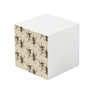 Cube Photo Motif Abstrait de Nature Pastel Minimaliste