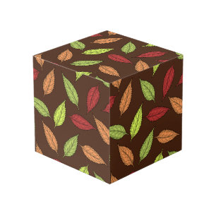 Cube Photo Motif De Feuilles, Feuilles Colorés, Feuilles D'Au