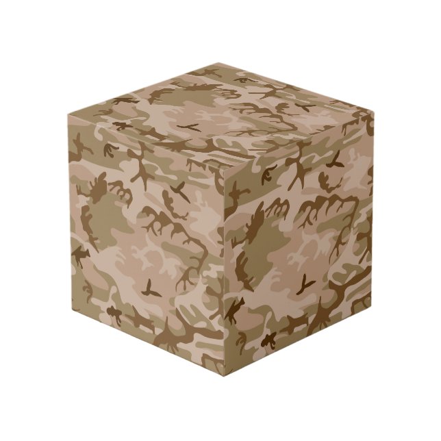 Cube Photo Motif du Camouflage du désert, Motif militaire, Ar (Angle devant)