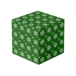 Cube Photo Motif flocon de neige, Flocons de neige blancs, Ne