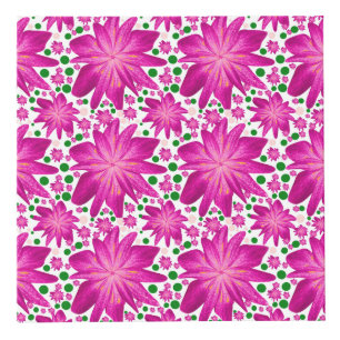 Cube Photo Motif floral rose vif sans couture
