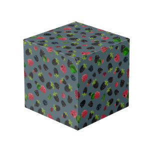 Cube Photo Motif framboise