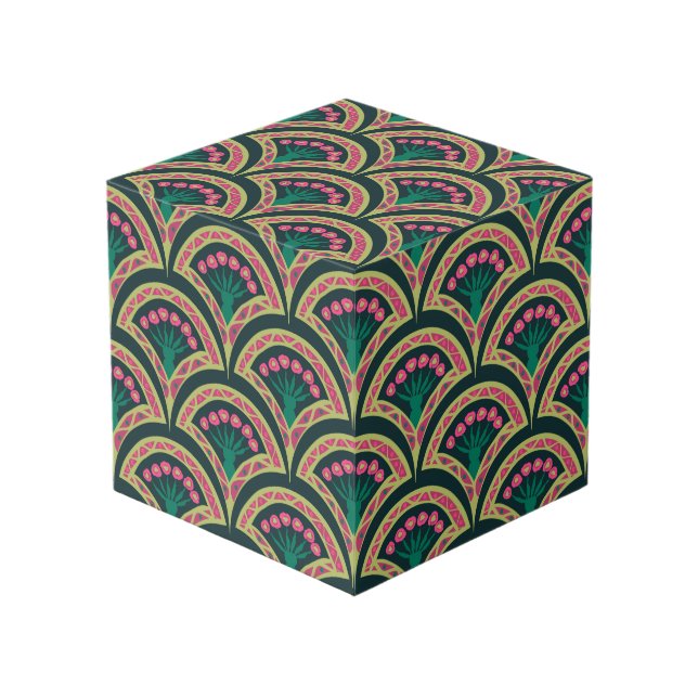 Cube Photo motif vert en forme de coque (Angle devant)