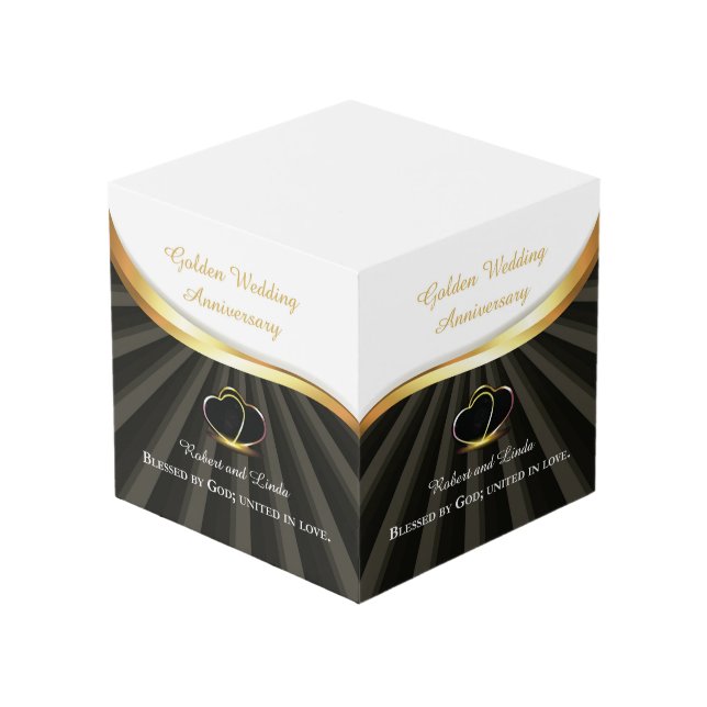 Cube Photo Noces d'or religieuses 50 ans de mariage  (Angle devant)