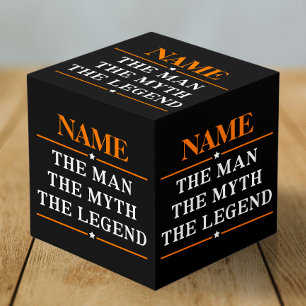 Cube Photo Nom Personnalisé L'Homme Le Mythe La Légende